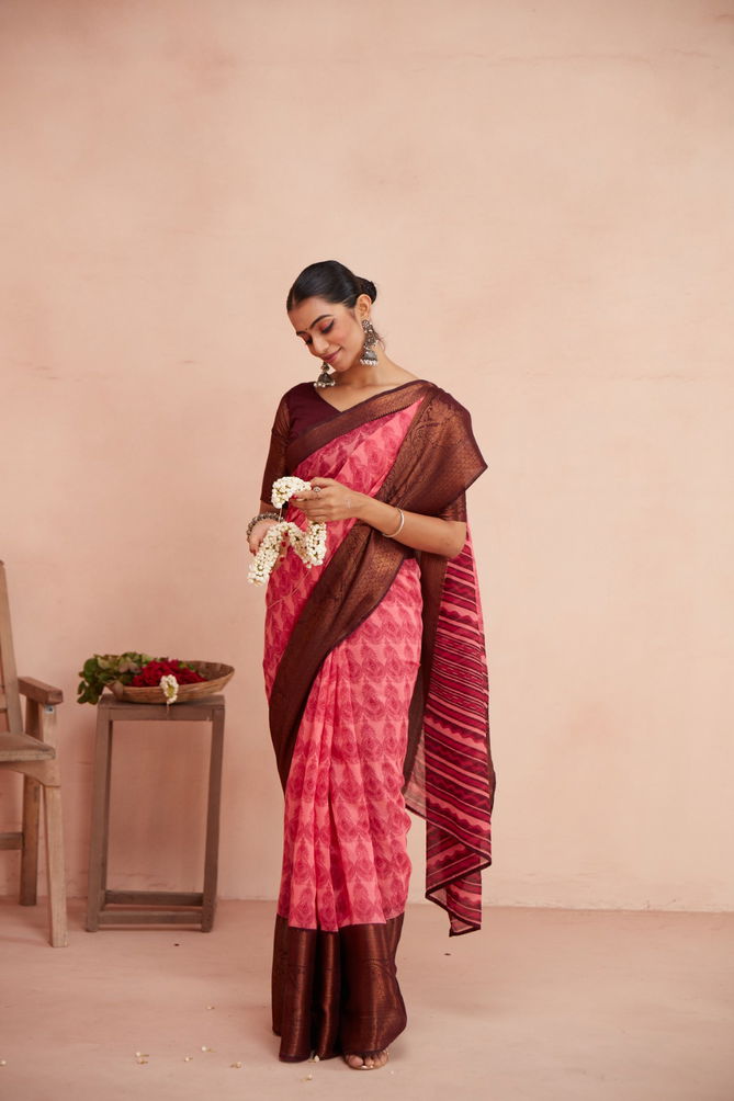 Sr Meera Queen Chanderi Saree Catalog